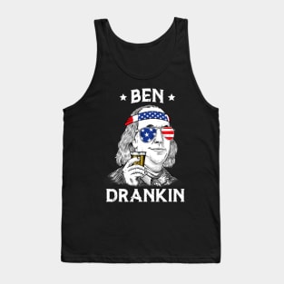 4th Of July Ben Drankin Benjamin Franklin Tank Top